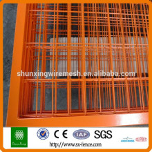 orange and yellow color pvc coated temporary fence to canada